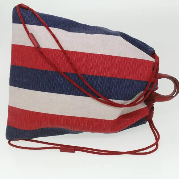 GUCCI Web Sherry Line Backpack Canvas Tricolor Red Blue Green - Picture 8 of 16